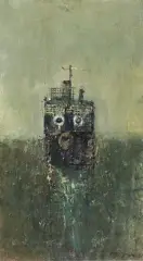 Renzo Vespignani, Nave 1945, oil on canvas