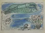 Marc Chagall, Navy 1954, lithograph