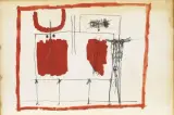 Gianni Novak, Abstract composition 1963, mixed media on paper