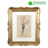 Corrado Cagli, Masculine figure, mixed media on paper