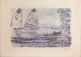 Michele Cascella, Marina, lithography