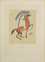 Cavalier Arabe colored by Kees van Dongen, lithograph, offered Feb 2022
