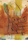 Composition 1960s by Elisa Montessori, mixed media on paper, offered Feb 2022