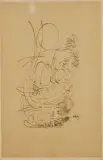 Atanasio Soldati, Disegno gestuale 1952 inchiostro