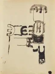 Giuseppe Capogrossi, Untitled, Superficie cp/485