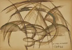 Untitled by Giacomo Balla, Linee di velocità vortice cielo, offered Nov 2021