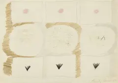 Gastone Novelli, Senza titolo 1962, pencil