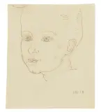 Ubaldo Oppi, Testa di bambino 1914