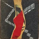 Sergio Dangelo, Untitled, Collage rosso