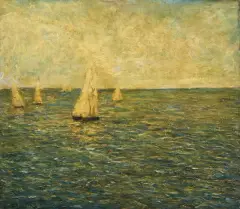 Giorgio Belloni, La Vela, oil on canvas