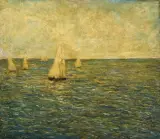 Giorgio Belloni, La Vela, oil on canvas