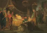 Domenico Corvi, Compianto Sul Corpo Di Ettore, oil on canvas