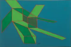 Cosmics code 1970 by Achille Perilli, offered Oct 2021