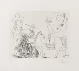 Pablo Picasso, Senza titolo 1970, etching cm