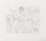 Pablo Picasso, Senza titolo 1970, etching cm
