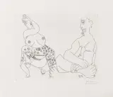 Pablo Picasso, Senza titolo 1970, etching cm