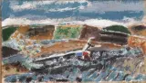 Orfeo Tamburi, Paesaggio, oil on canvas cm