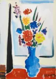 Sante Monachesi, Vaso con fiori con finestra