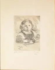 Ritratto di bambina by Primo Conti, etching cm, offered Oct 2021