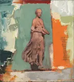 Mirko Pagliacci, Nike, mixed media on canvas cm