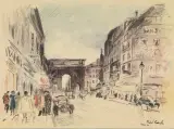 Michele Cascella, Strada parigina 1955