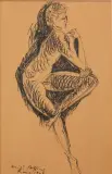 Pericle Fazzini, Figura femminile di profilo