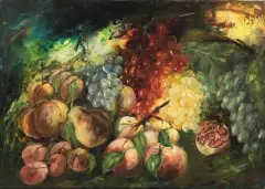 Il grappolo rosso 2002 by Gianni Testa, oil on canvas cm, offered Oct 2021