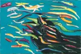 Aldo Turchiaro, In fondo al mare 2014, mixed media on canvas cm