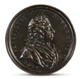 Benedetto Averani, 1707 by Massimiliano Soldani Benzi, medaglia in bronze, offered Oct 2021