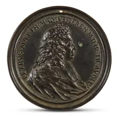 Pietro Matteo Maggi, 1702 by Massimiliano Soldani Benzi, medaglia in bronze, offered Oct 2021