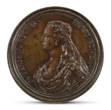 Antonio Selvi, Maria Teresa D’Austria, 1743, medaglia in bronze