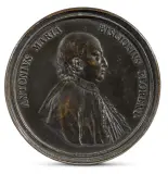 Lorenzo Maria Weber, Anton Maria Biscioni, 1725, medaglia in bronze