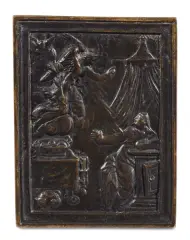 Annunciazione by Matthias Wallbaum, placchetta in bronze, offered Oct 2021
