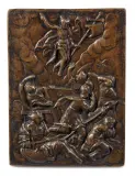 Matthias Wallbaum, Resurrezione, placchetta in bronze