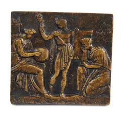 Scena Allegorica by secolo Xvi Padova, placchetta in bronze, offered Oct 2021