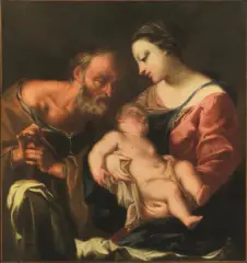 Antonio Bellucci, Sacra Famiglia, oil on canvas