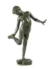 Annibale De Lotto, Bimbo Morso Da Un Granchio, bronze