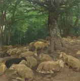 Ruggero Panerai, Gregge A Riposo Nel Bosco