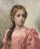 Angiolo Tommasi, Ritratto Di Fanciulla
