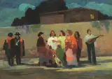 Serenata by Renato Natali, oil on panel, offered Oct 2021