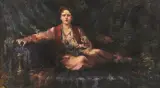 Franco Rispoli, Odalisca, oil on canvas