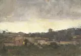 Cesare Ciani, Paese Toscano Al Tramonto