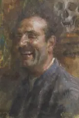 Autoritratto by Giuseppe Maldarelli, oil on canvas, offered Oct 2021
