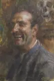 Giuseppe Maldarelli, Autoritratto, oil on canvas