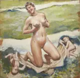 Francesco Camarda, Venere, oil on canvas