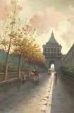 Aurelio Catti, Porta Nuova, oil on canvas