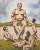 Francesco Camarda, La Storiella, oil on canvas