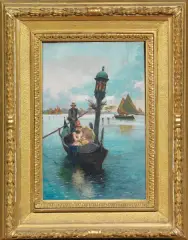 Quintana Olleras, Giro In Gondola, oil on canvas