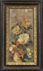 Alpenore Gobbi, Fiori, oil on canvas