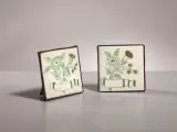 Coppia Di Segnaposto by Gio Ponti, in ceramica dipinta a mano, offered Sep 2021
